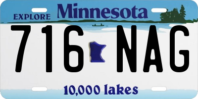 MN license plate 716NAG