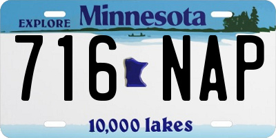 MN license plate 716NAP