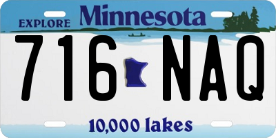 MN license plate 716NAQ