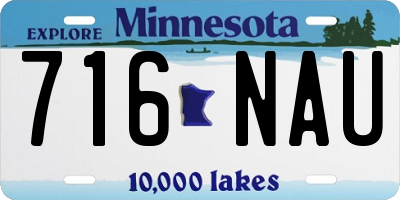 MN license plate 716NAU