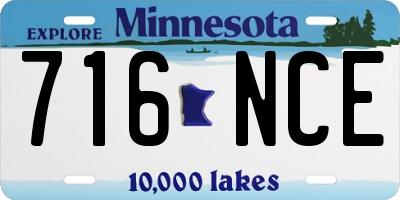 MN license plate 716NCE