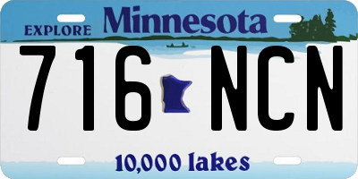 MN license plate 716NCN