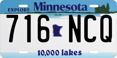 MN license plate 716NCQ