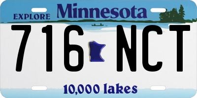 MN license plate 716NCT