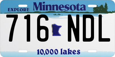 MN license plate 716NDL