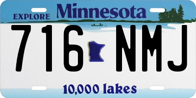 MN license plate 716NMJ