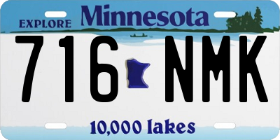 MN license plate 716NMK