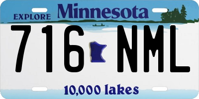 MN license plate 716NML
