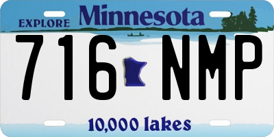 MN license plate 716NMP