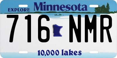 MN license plate 716NMR