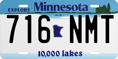 MN license plate 716NMT