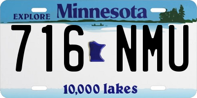 MN license plate 716NMU