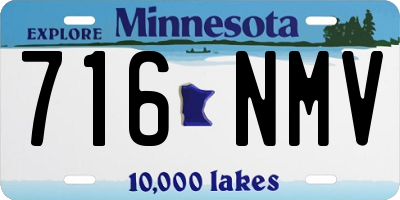 MN license plate 716NMV