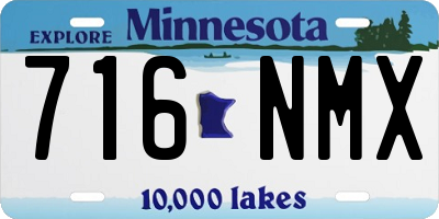 MN license plate 716NMX