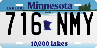 MN license plate 716NMY