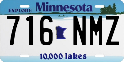 MN license plate 716NMZ