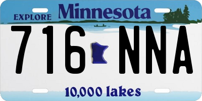 MN license plate 716NNA
