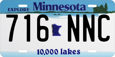 MN license plate 716NNC