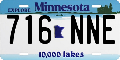 MN license plate 716NNE