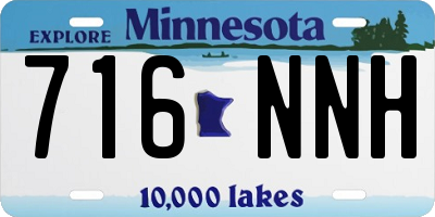 MN license plate 716NNH