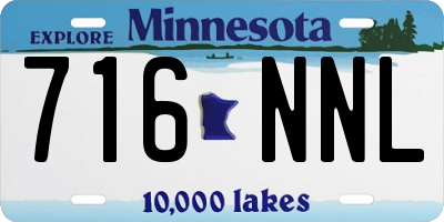 MN license plate 716NNL