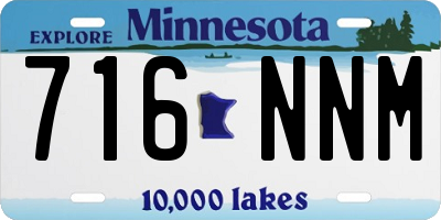 MN license plate 716NNM