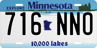 MN license plate 716NNO
