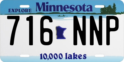 MN license plate 716NNP