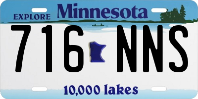 MN license plate 716NNS
