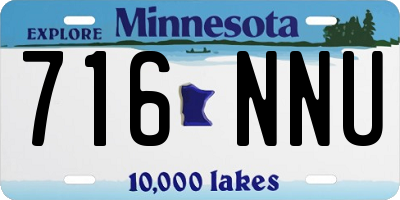 MN license plate 716NNU