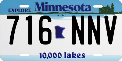 MN license plate 716NNV