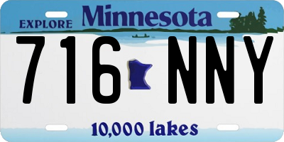MN license plate 716NNY
