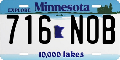 MN license plate 716NOB