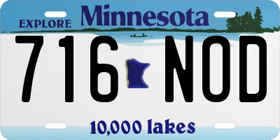 MN license plate 716NOD