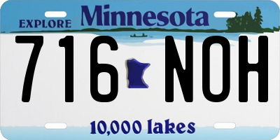 MN license plate 716NOH