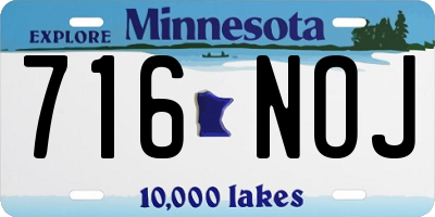 MN license plate 716NOJ