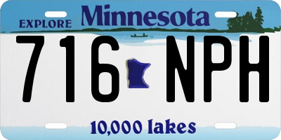MN license plate 716NPH
