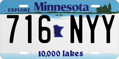 MN license plate 716NYY