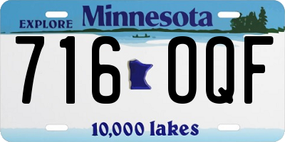 MN license plate 716OQF