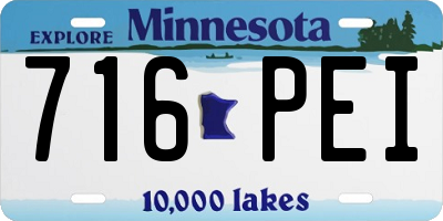 MN license plate 716PEI