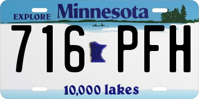 MN license plate 716PFH