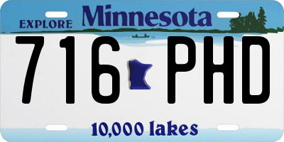 MN license plate 716PHD
