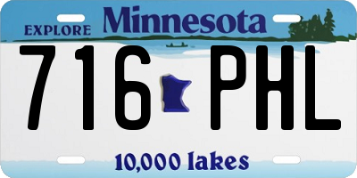 MN license plate 716PHL