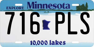 MN license plate 716PLS