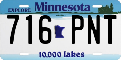 MN license plate 716PNT