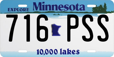 MN license plate 716PSS