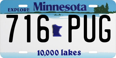 MN license plate 716PUG