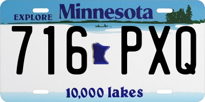 MN license plate 716PXQ