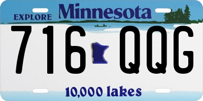 MN license plate 716QQG