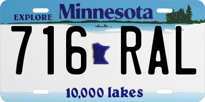 MN license plate 716RAL